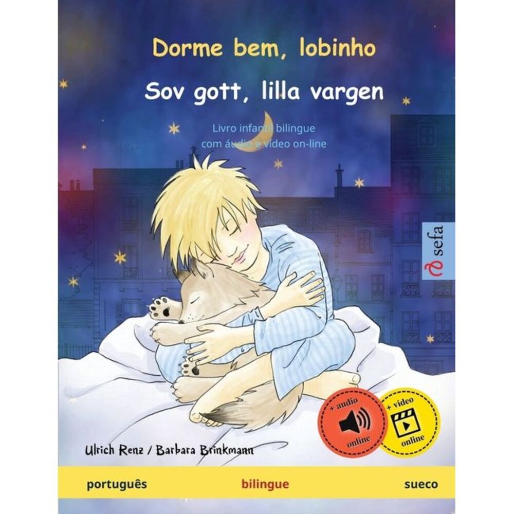 Dorme bem, lobinho - Sov gott, lilla vargen (português - sueco): Livro infantil